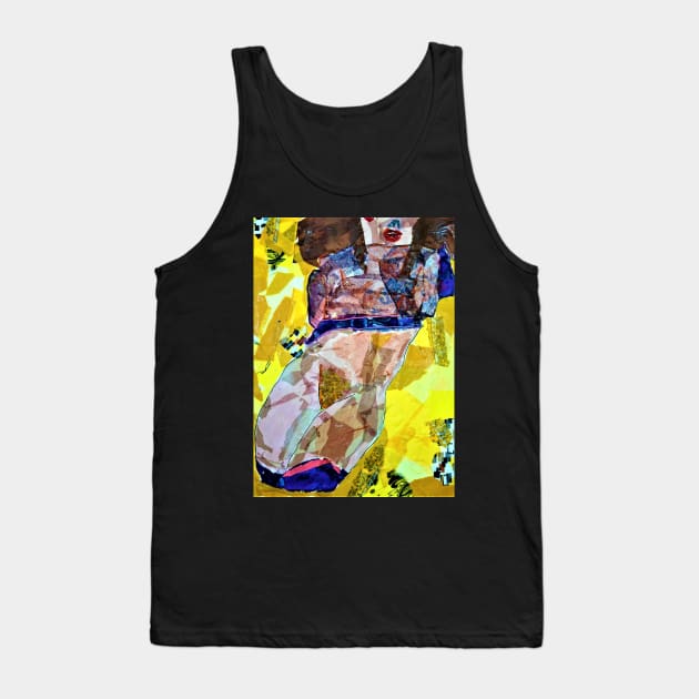 Collage after Schiele Tank Top by Great Auk Art